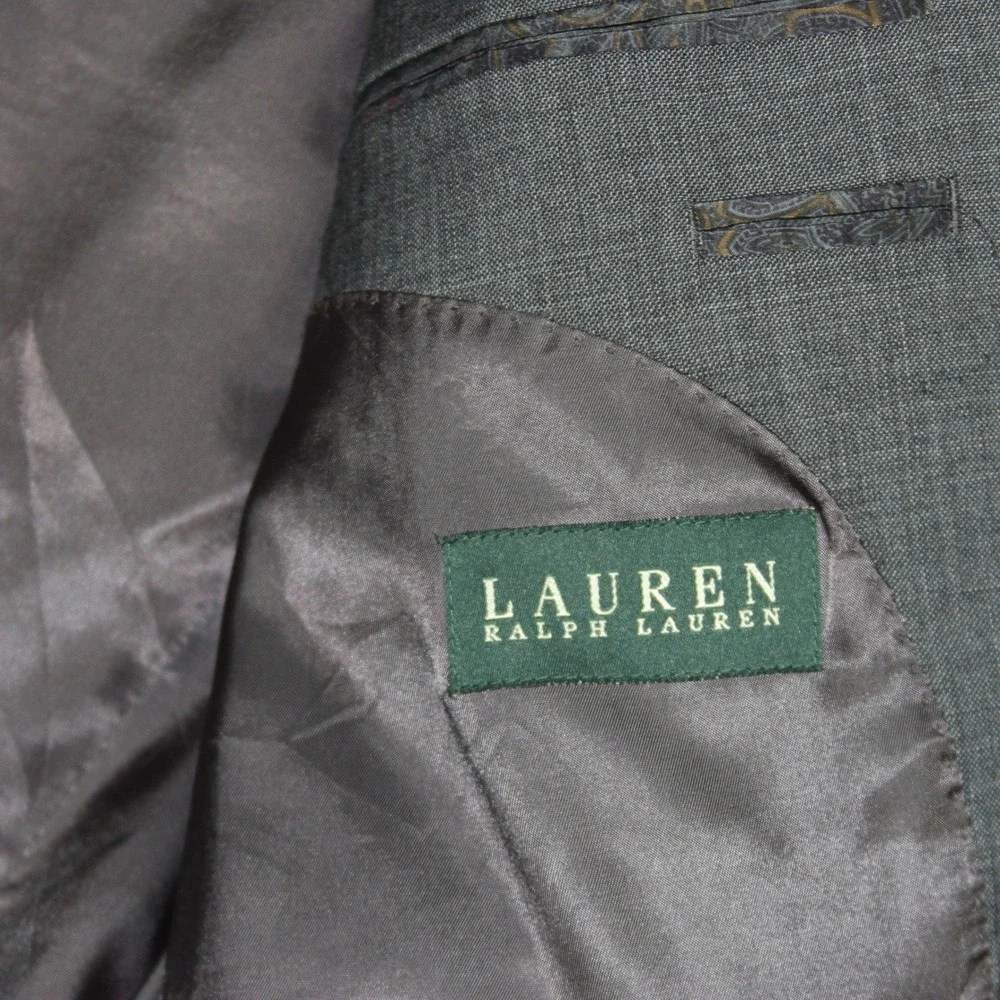 Lauren‎ Ralph Lauren Gray Blazer Jacket Size Mens 42R Dress Suit Coat